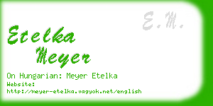 etelka meyer business card